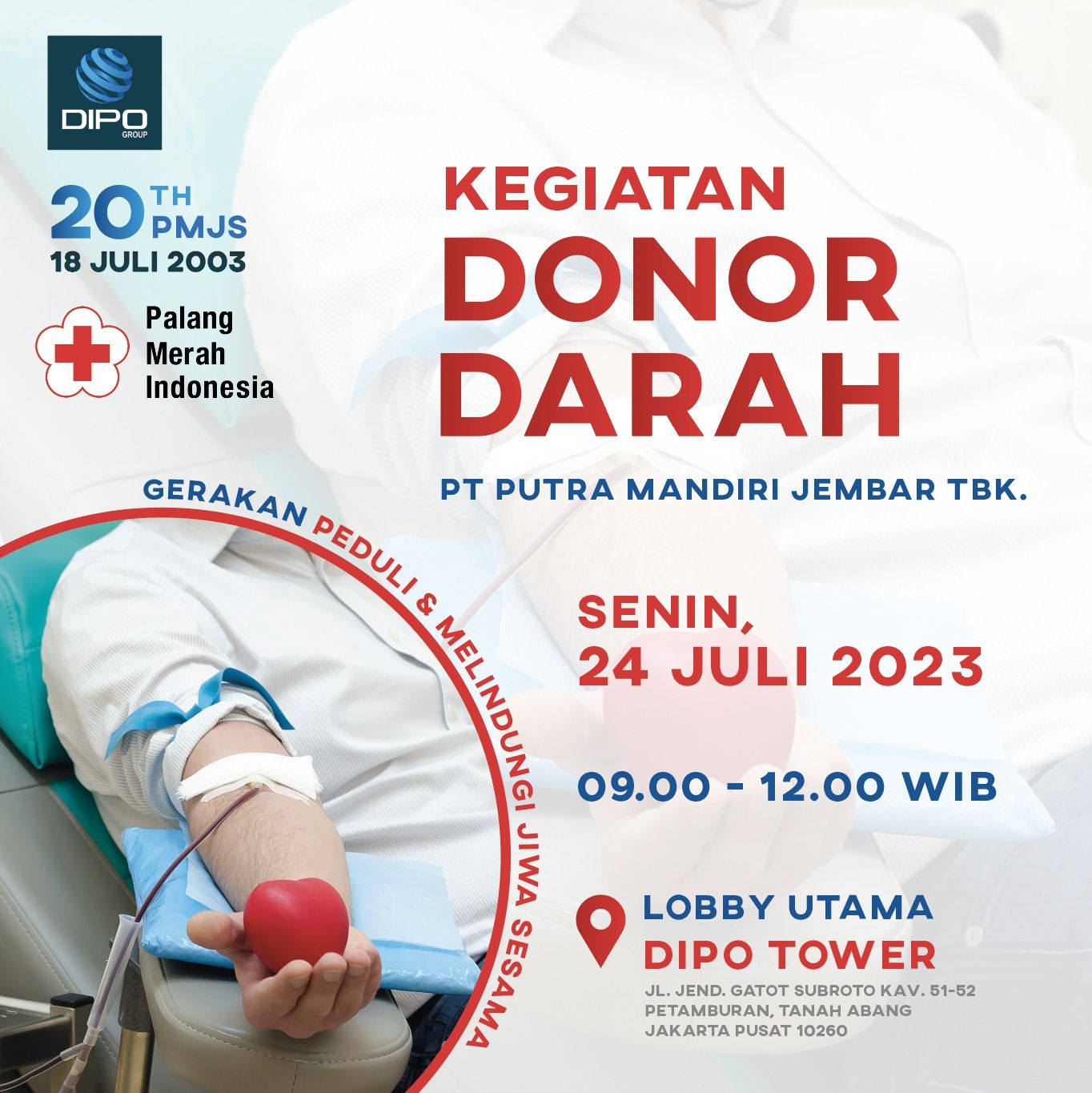 Kegiatan Donor Darah 24 Juli 2023